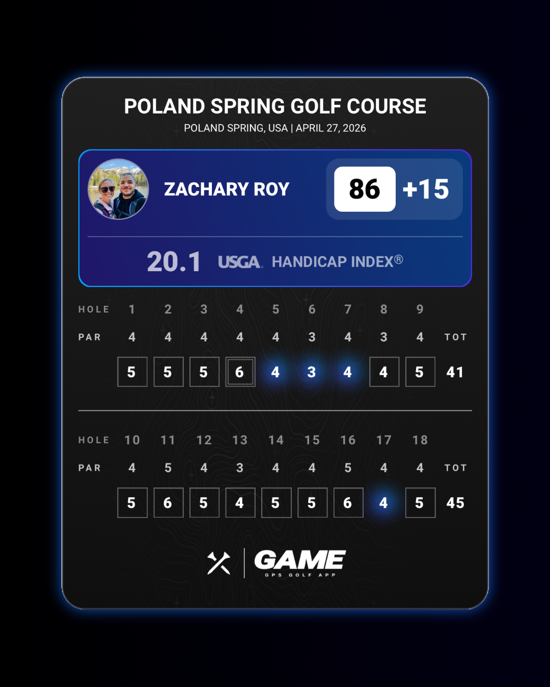 Round at Poland Spring