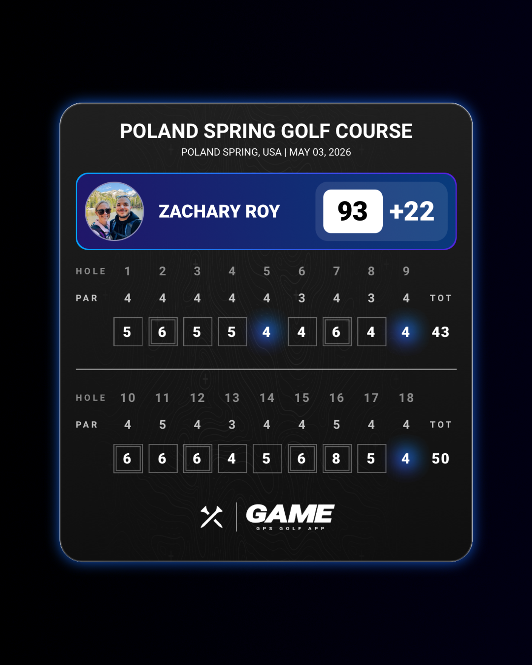 Round at Poland Spring
