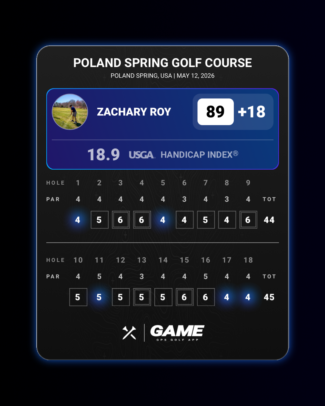 Round at Poland Spring