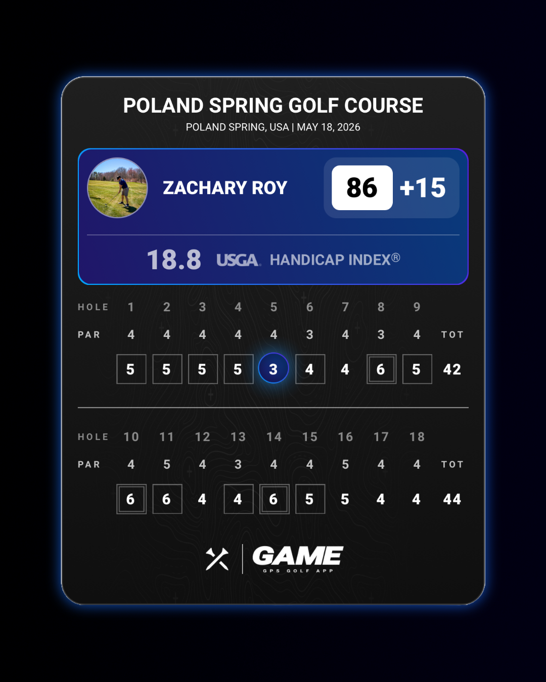 Round at Poland Spring